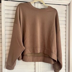 Scoop Scuba Cropped Sweatshirt